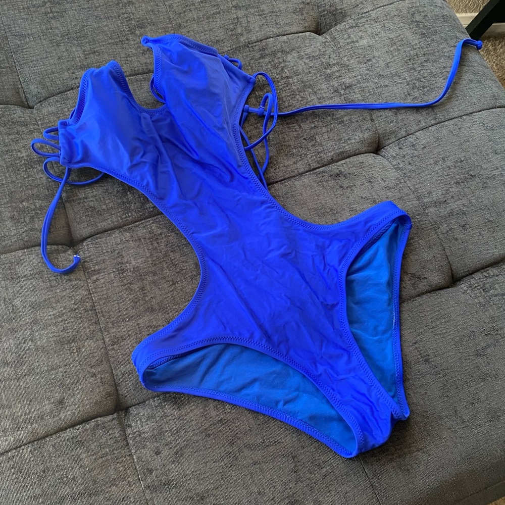 Miami Blue -Cut Out Swim Suit